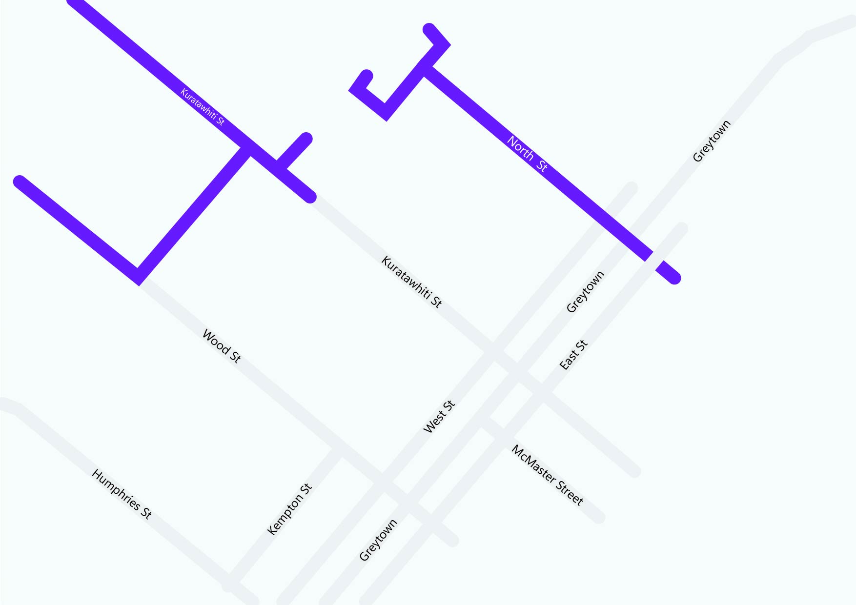 Greytown west map. 