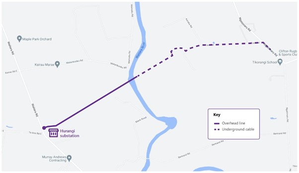 Waitara power upgrade map 